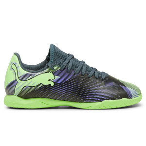Zapatillas futbol sala Puma Future 7 Play IT Jr grises purpuras
