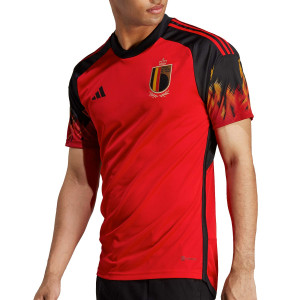 caligrafía aprobar Viaje Camiseta adidas Bélgica 2022 2023 roja y negra | futbolmania