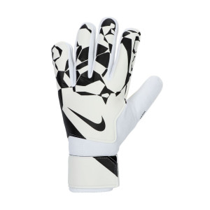 Guantes portero futbol Nike GK Match corte flat blancos