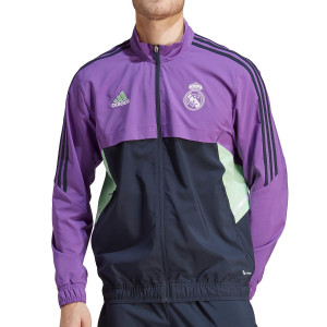 Chaqueta adidas Real Madrid himno púrpura
