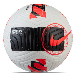 Balón Strike talla 5 blanco rojo futbolmania