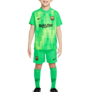 Kit Nike Barcelona nino 6 14 anos Ter Stegen 21 22 futbolmaniaKids