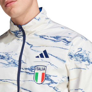 Chaqueta adidas Italia azul y blanca |