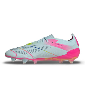 Botas de futbol adidas Predator Elite FG azul claro rosas