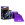 Cinta KT Tape Original precortado - Tira muscular kinesiológica KT Tape (5 cm x 5 m) - purpura
