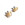 2x tacos goma TPU botas fútbol estándar Studiamonds oro - 2 uds. tacos recambiables de plástico TPU de 1x6mm posición delantera y 1x9mm posición trasera para botas de fútbol con métrica estándar (Nike, Puma, New Balance,...) - dorado traslúcido