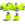 12x tacos goma TPU botas fútbol adidas Studiamonds amarillo - 12 uds. tacos recambiables de plástico TPU de 8x6mm posición delantera y 4x9mm posición trasera para botas de fútbol adidas (excepto World Cup y Kaiser) - amarillo flúor