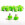 12x tacos goma TPU botas fútbol adidas Studiamonds verde - 12 uds. tacos recambiables de plástico TPU de 8x6mm posición delantera y 4x9mm posición trasera para botas de fútbol adidas (excepto World Cup y Kaiser) - verde flúor