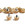 12x tacos goma TPU botas fútbol estándar Studiamonds oro - 12 uds. tacos recambiables de plástico TPU de 8x6mm posición delantera y 4x9mm posición trasera para botas de fútbol con métrica estándar (Nike, Puma, New Balance,...) - dorado traslúcido