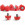 12x taco goma TPU botas fútbol estándar Studiamonds rojo - 12 uds. tacos recambiables de plástico TPU de 8x6mm posición delantera y 4x9mm posición trasera para botas de fútbol con métrica estándar (Nike, Puma, New Balance,...) - rojo translúcido