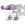 12x tacos TPU estándar Studiamonds púrpura + 2 llaves - 12 uds. tacos recambiables de plástico TPU de 8x6mm posición delantera y 4x9mm posición trasera para botas de fútbol con métrica estándar (Nike, Puma, New Balance,...). Incluye 1 llave hexagonal y 1 llave 3 puntas de acero - púrpura translúcido