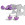 14x tacos TPU estándar Studiamonds púrpura + 2 llaves - 14 uds. tacos recambiables de plástico TPU de 9x6mm posición delantera y 5x9mm posición trasera para botas de fútbol con métrica estándar (Nike, Puma, New Balance,...). Incluye 1 llave hexagonal y 1 llave 3 puntas de acero - púrpura translúcido