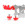 14x tacos TPU estándar Studiamonds rojo + 2 llaves - 14 uds. tacos recambiables de plástico TPU de 9x6mm posición delantera y 5x9mm posición trasera para botas de fútbol con métrica estándar (Nike, Puma, New Balance,...). Incluye 1 llave hexagonal y 1 llave 3 puntas de acero - rojo translúcido
