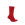 Calcetines media caña Nike Squad - Calcetines media caña para entrenamiento fútbol Nike - rojos - trasera