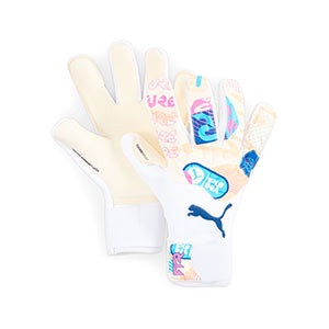 Puma Future Pro Volume Up Hybrid - Guantes de portero Puma de corte Híbrido - blancos