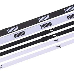 Pack cintas pelo Puma Sportbands 6 unidades - Cintas de pelo elásticas Puma 6 uds - blancas, negras