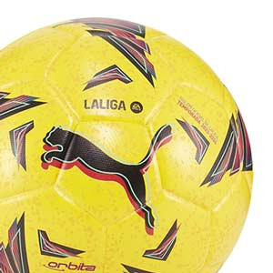 Balón Puma Orbita La Liga 1 2023 2024 FIFA Quality talla 5 - Balón de fútbol Puma de La Liga española LFP 2023 2024 talla 5 - amarillo