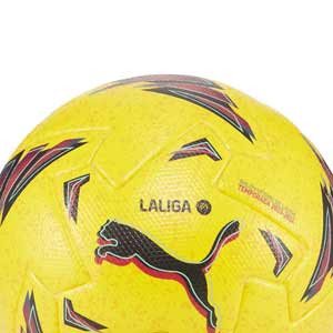 Balón Puma Orbita LaLiga 1 2023-24 FIFA Quality Pro talla 5 - Balón de fútbol profesional de alta visibilidad Puma de La Liga española LFP 2023 2024 talla 5 - amarillo