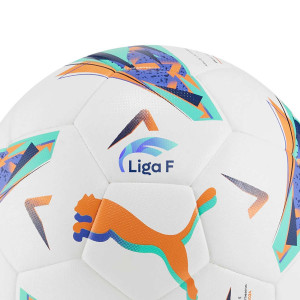 Balón Puma Orbita Liga F 2023 2024 Hybrid talla 4 - Balón de fútbol Puma de La Liga española Femenina 2023 2024 talla 4 - blanco