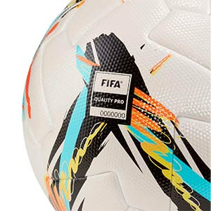 Balón Puma Orbita Liga F FIFA Quality Pro talla 5 - Balón de fútbol profesional Puma de la Liga Femenina talla 5 - blanco