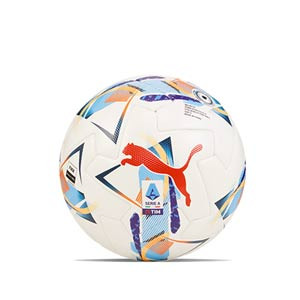 Balón Puma Orbita Serie A FIFA Quality Pro 24 25 talla 5 - Balón de fútbol profesional Puma de la Liga italiana Serie A 2024 2025 talla 5 - blanco