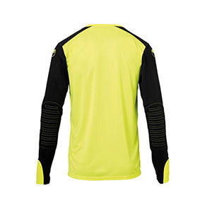 Camiseta Uhlsport niño Tower GK - Camiseta infantil de manga larga de portero Uhlsport - amarilla flúor y negra - trasera