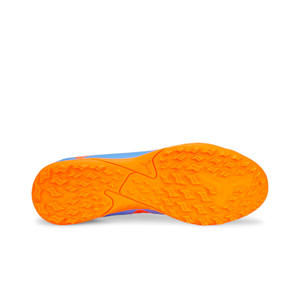 Puma Future Play TT - Zapatillas de fútbol multitaco Puma TT suela turf - azules, naranjas