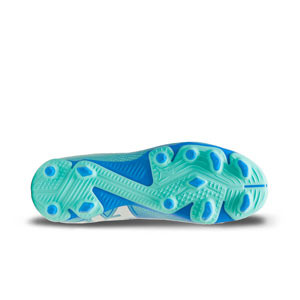 Puma Future 7 Play FG/AG Jr - Botas de fútbol infantiles Puma FG/AG para césped natural y artificial - azules