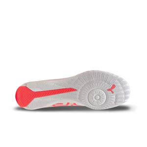 Puma Ultra 5 Pro Court - Zapatillas de fútbol sala Puma suela lisa IT - blancas, rojas