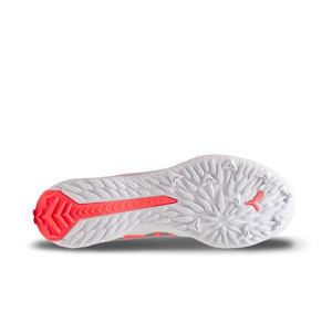 Puma Ultra 5 Match TT - Zapatillas de fútbol multitaco Puma TT suela turf - blancas, rojas