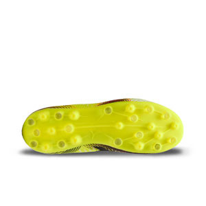 Puma Future 8 Match MG Jr - Botas de fútbol infantiles con tobillera Puma MG para césped artificial - amarillas