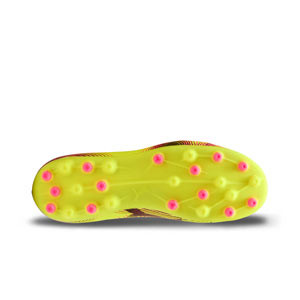 Puma Future 8 Play MG Jr - Botas de fútbol infantiles Puma MG para césped artificial - amarillas