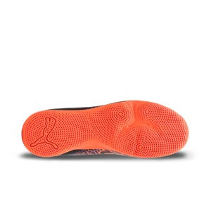 Puma Future 8 Play IT Velcro Jr - Zapatillas de fútbol sala infantiles con velcroPuma suela lisa IT - negras, púrpura
