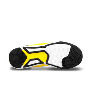 Munich One Kid Velcro - Zapatillas de fútbol sala infantiles con velcro Munich suela lisa IN - amarillas