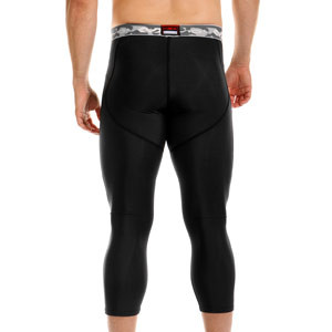 Mallas fútbol Mc David Portero acolchadas 3/4  - Mallas de fútbol piratas para portero con protección McDavid - negras