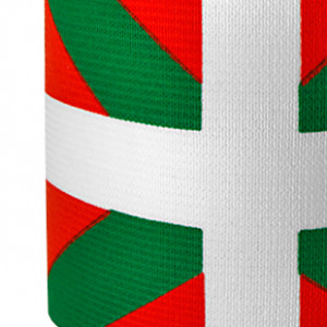 Brazalete jr de capitán 30 cm - Brazalete de capitán País Vaco para niño - rojo y verde - detalle 