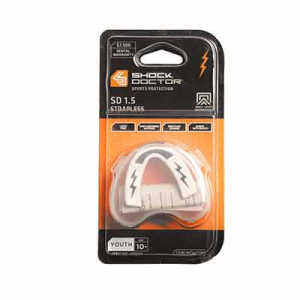 Protector bucal fútbol Shock Doctor V1.5 niño - Protector dental para fútbol infantil Shock Doctor - negro