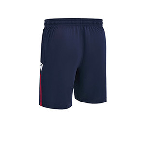 Shorts Macron Osasuna niño 2024 2025 - Pantalón corto infantil de la primera equipación Macron del Osasuna 2024 2025 - azul marino