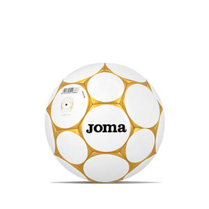 Balón Joma Hybrid Sala Game 62 cm - Balón de fútbol sala Joma talla 62 cm - blanco, dorado
