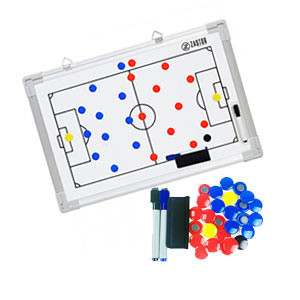 Pizarra magnética fútbol Zastor Team 30x45 cm - Pizarra magnética para entrenador de fútbol Zastor - blanca - frontal