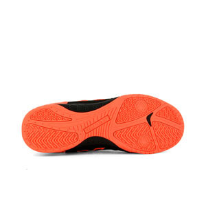 Kelme Precision - Zapatillas de fútbol sala Kelme suela lisa - negras, naranjas