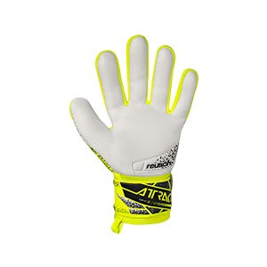 Reusch Attrakt Grip Junior - Guantes de portero infantiles Reusch corte Negative Cut - amarillos