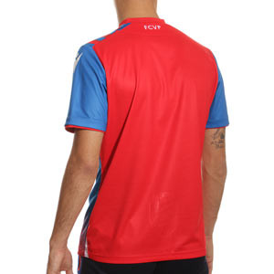 Camiseta Macron Viktoria Pilsen 2022 2023 - Camiseta primera equipación Macron del Viktoria Pilsen 2022 2023 - roja, azul