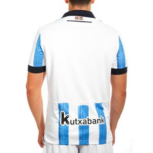 Camiseta Macron Real Sociedad 2023 2024 - Camiseta de la primera equipación Macron de la Real Sociedad 2023 2024 - azul, blanca