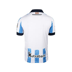 Camiseta Macron Real Sociedad niño 2023 2024 - Camiseta de la primera equipación infantil Macron de la Real Sociedad 2023 2024 - azul, blanca
