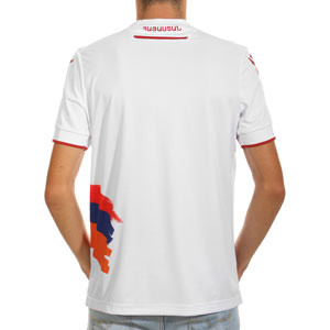 Camiseta Macron 2a Armenia 2024 2025 - Camiseta de la segunda equipación Macron de la selección de Armenia 2024 2025 - blanca