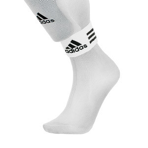 Cinta sujeta espinilleras adidas - Cinta de velcro sujeta espinilleras adidas talla única (2 uds) - blancas
