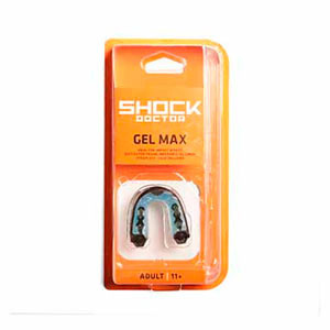 Protector bucal Shock Doctor Gel Max - Protector dental para fútbol Shock Doctor - negro