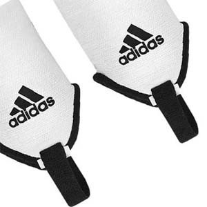 Tobilleras acolchadas adidas - Par de tobilleras contra los impactos adidas - blancas