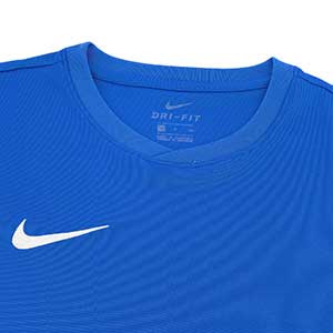 Camiseta entreno Nike Dry Football - Camiseta manga corta de entrenamiento Nike - azul - cuello